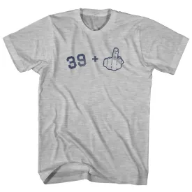 39   Middle Finger Womens Cotton Junior Cut T-Shirt