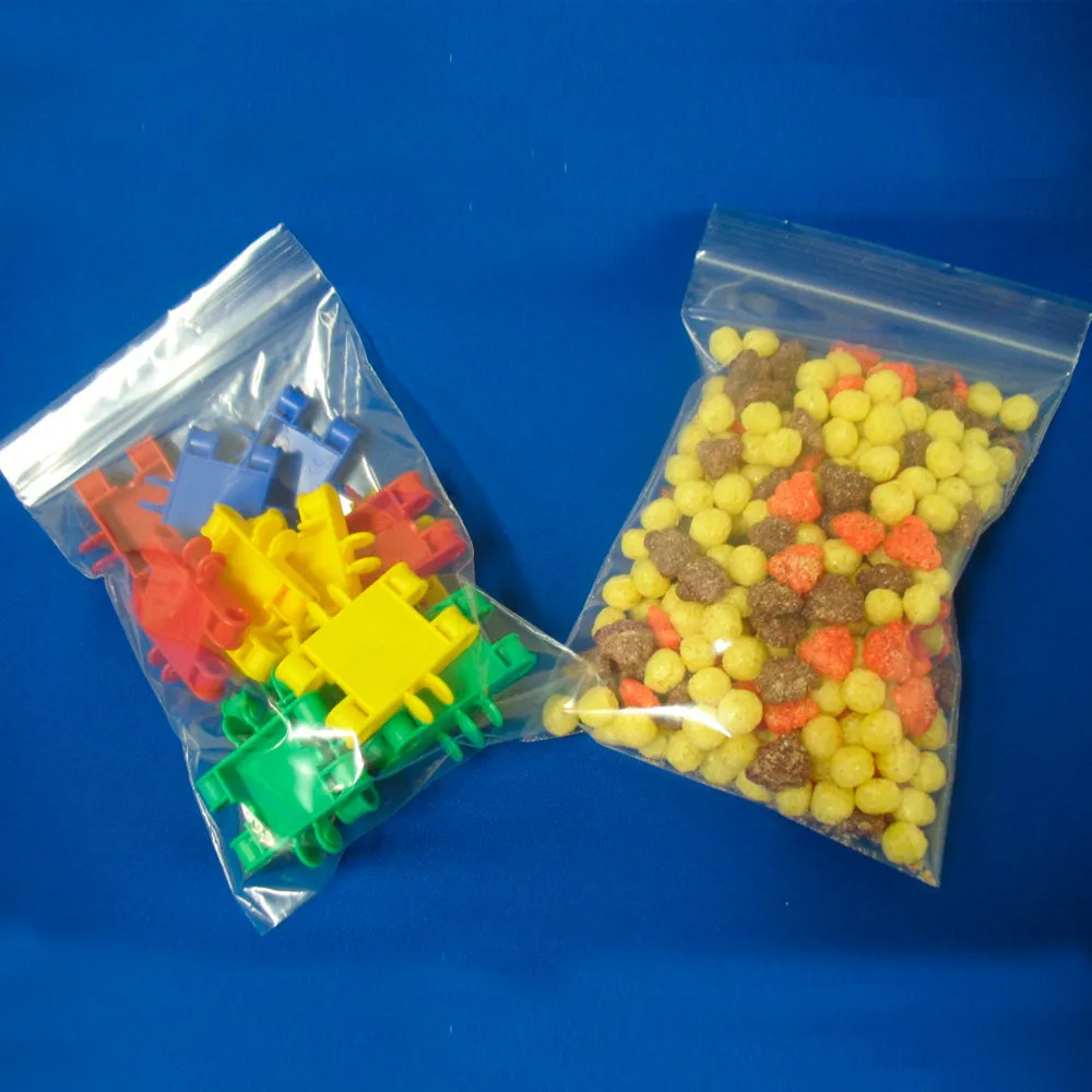 600 Bags Reclosable Poly 4Mil Clear Baggies Resealable Storage W 4"x6" H