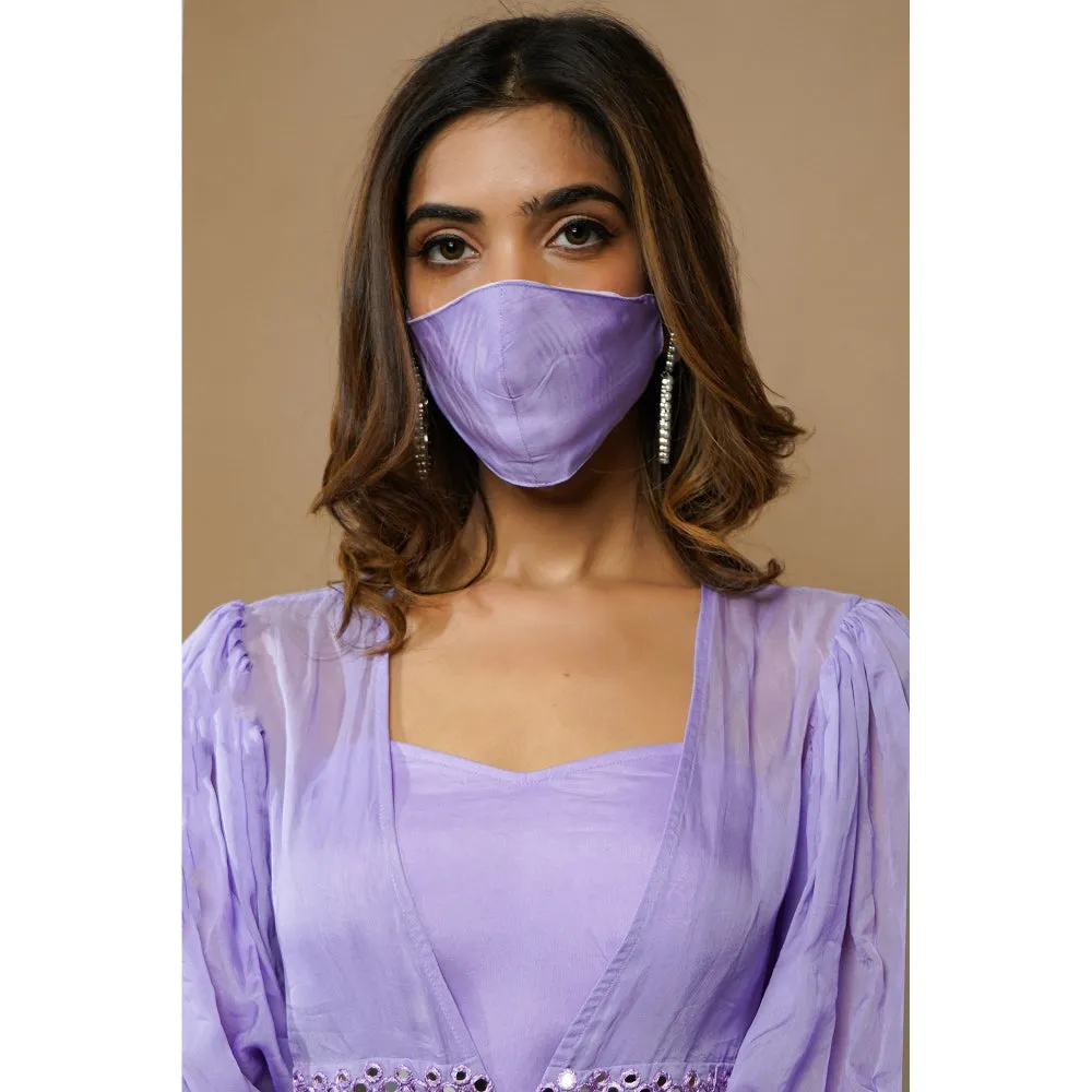 Ahi Clothing Lilac Cape Palazzo (Set of 3)