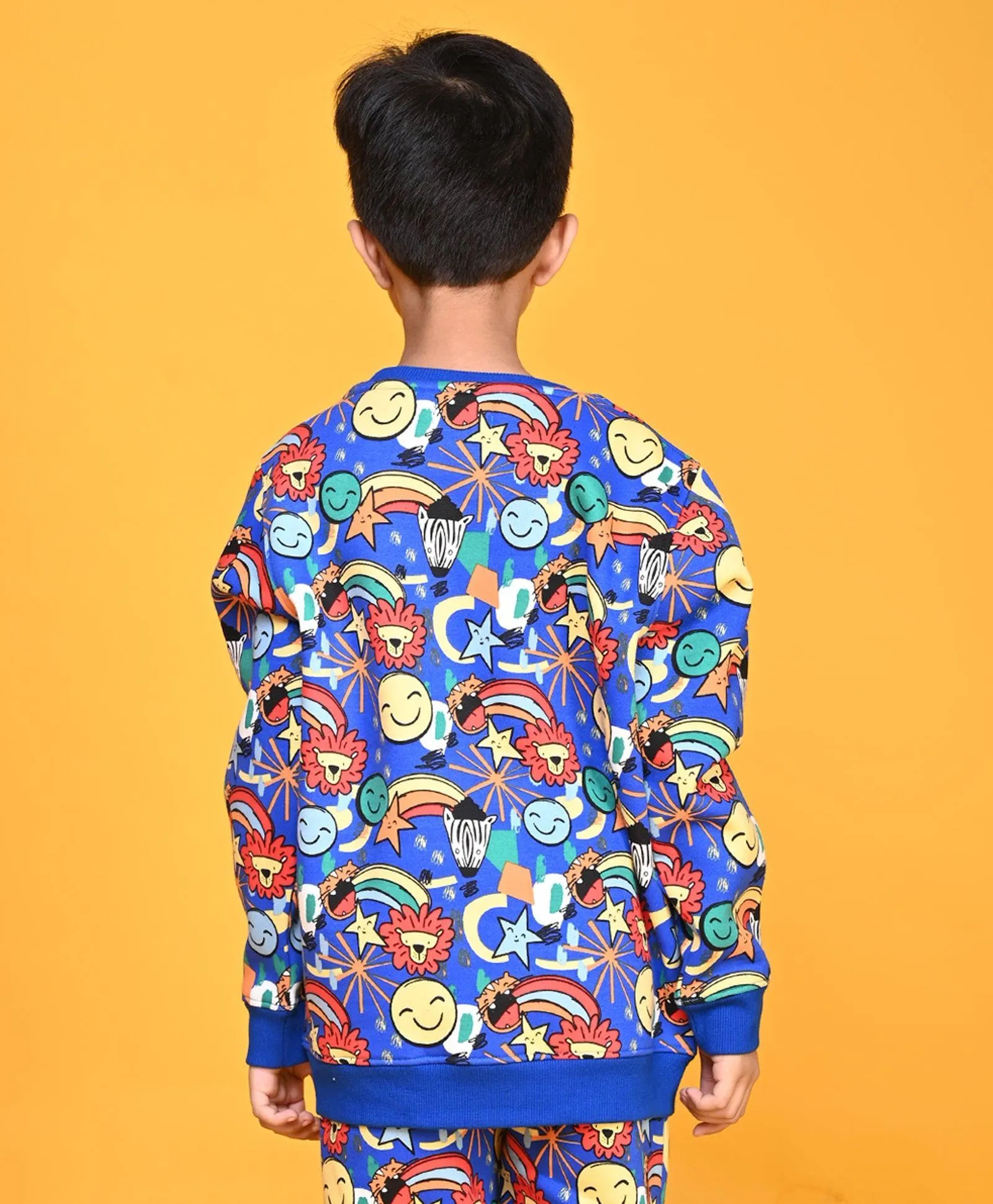 ANIMAL BOYS FLEECE SWEATSHIRT - BLUE