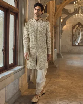 Chapelle Antique Gold Sherwani Set