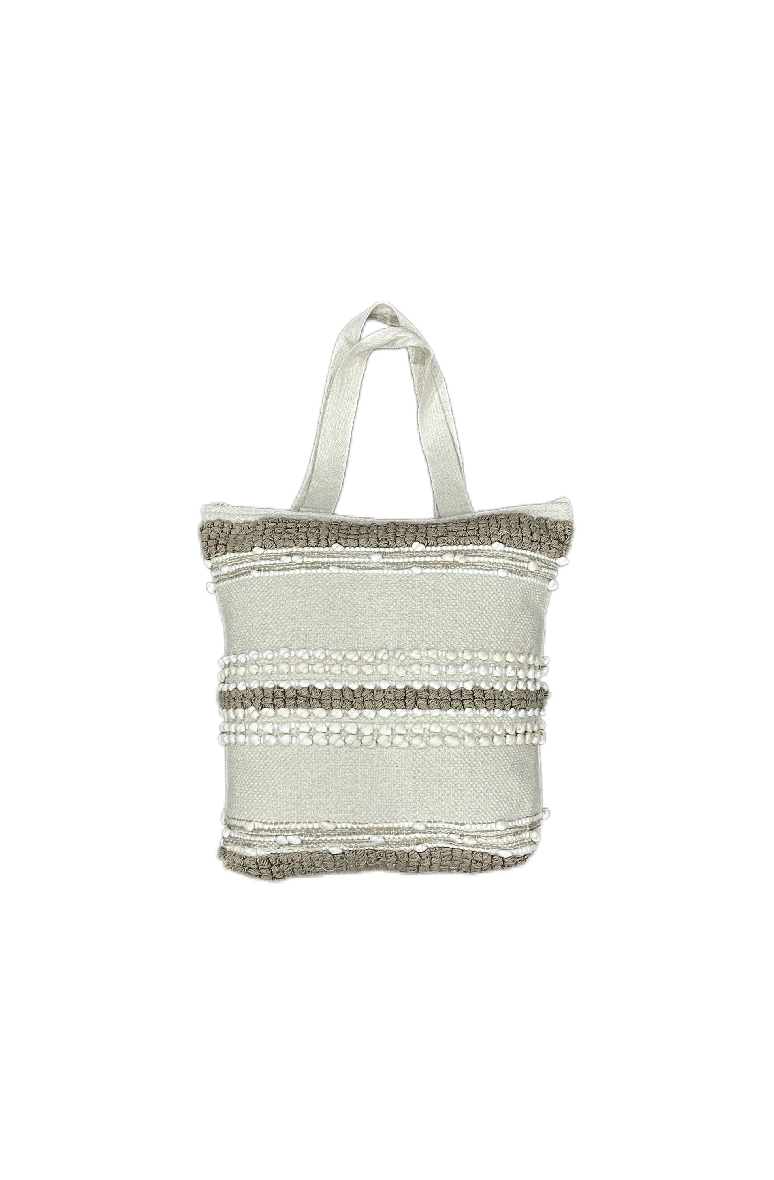 Cotton Boho Handmade Tufted Tote Bag