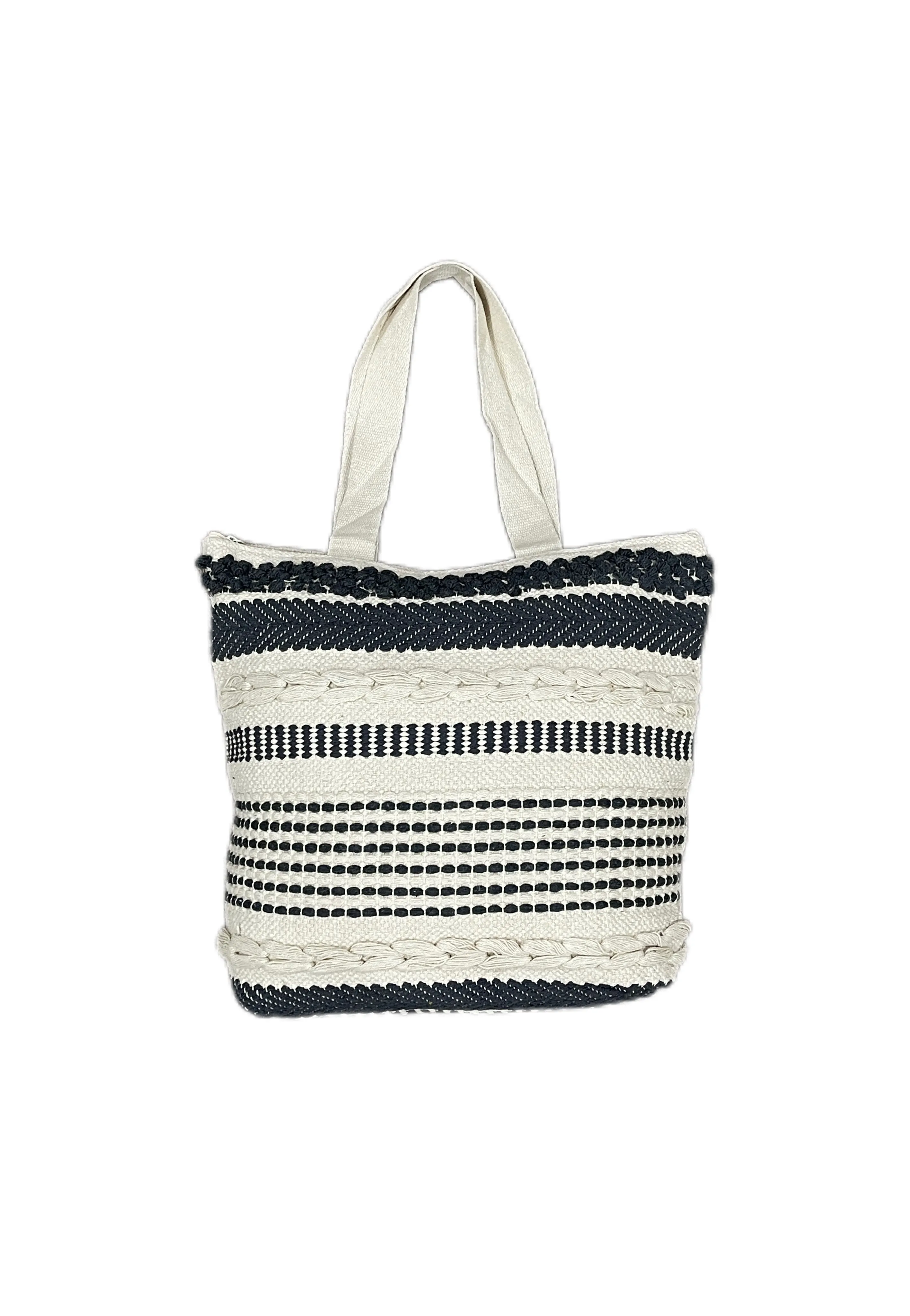 Cotton Boho Handmade Tufted Tote Bag