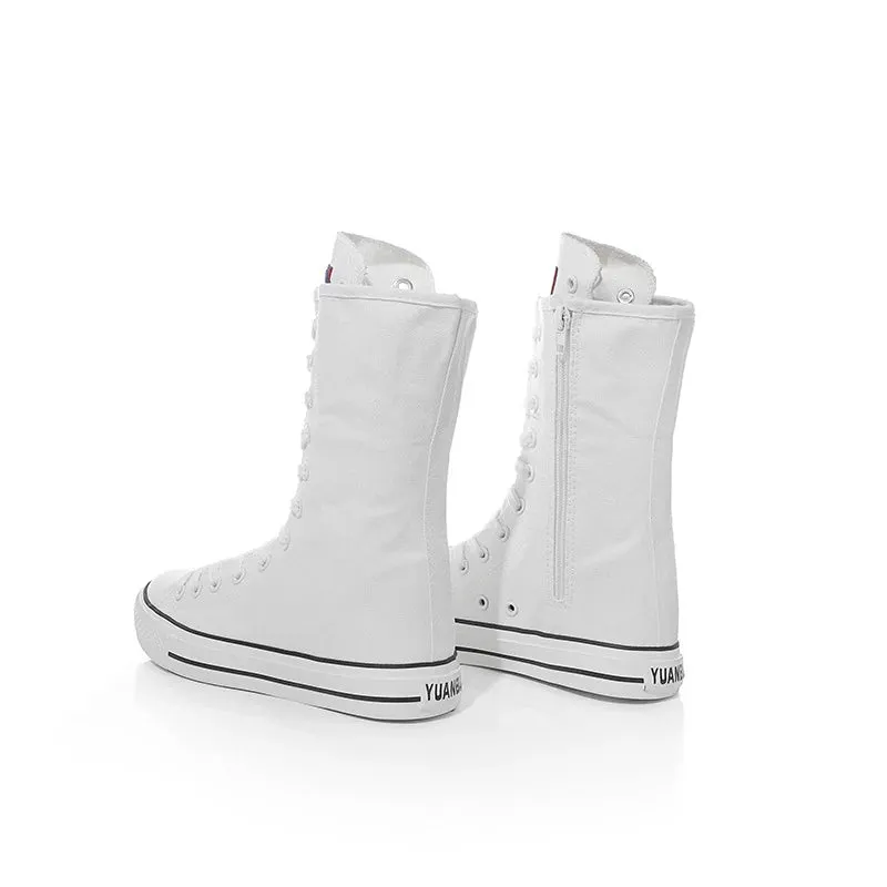 Funki Buys | Boots | Women's Men's Canvas Mid-Calf Sneakers
