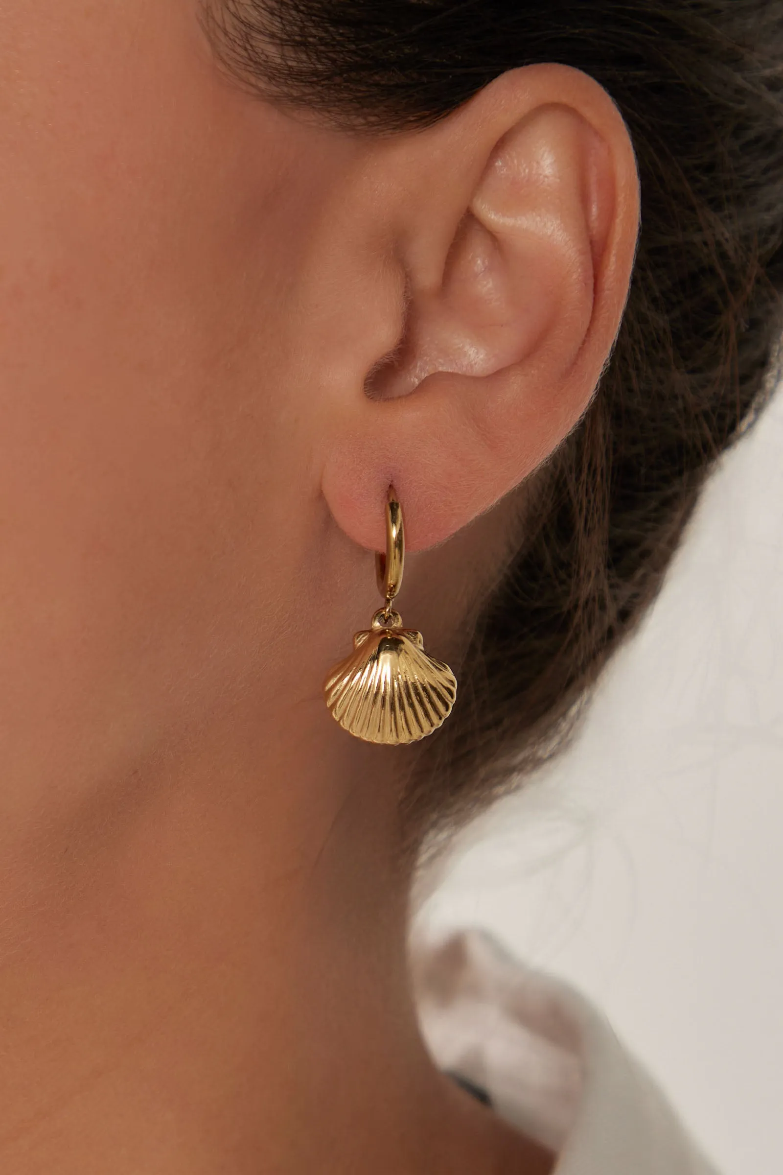 Heritage Earring - Gold Shell