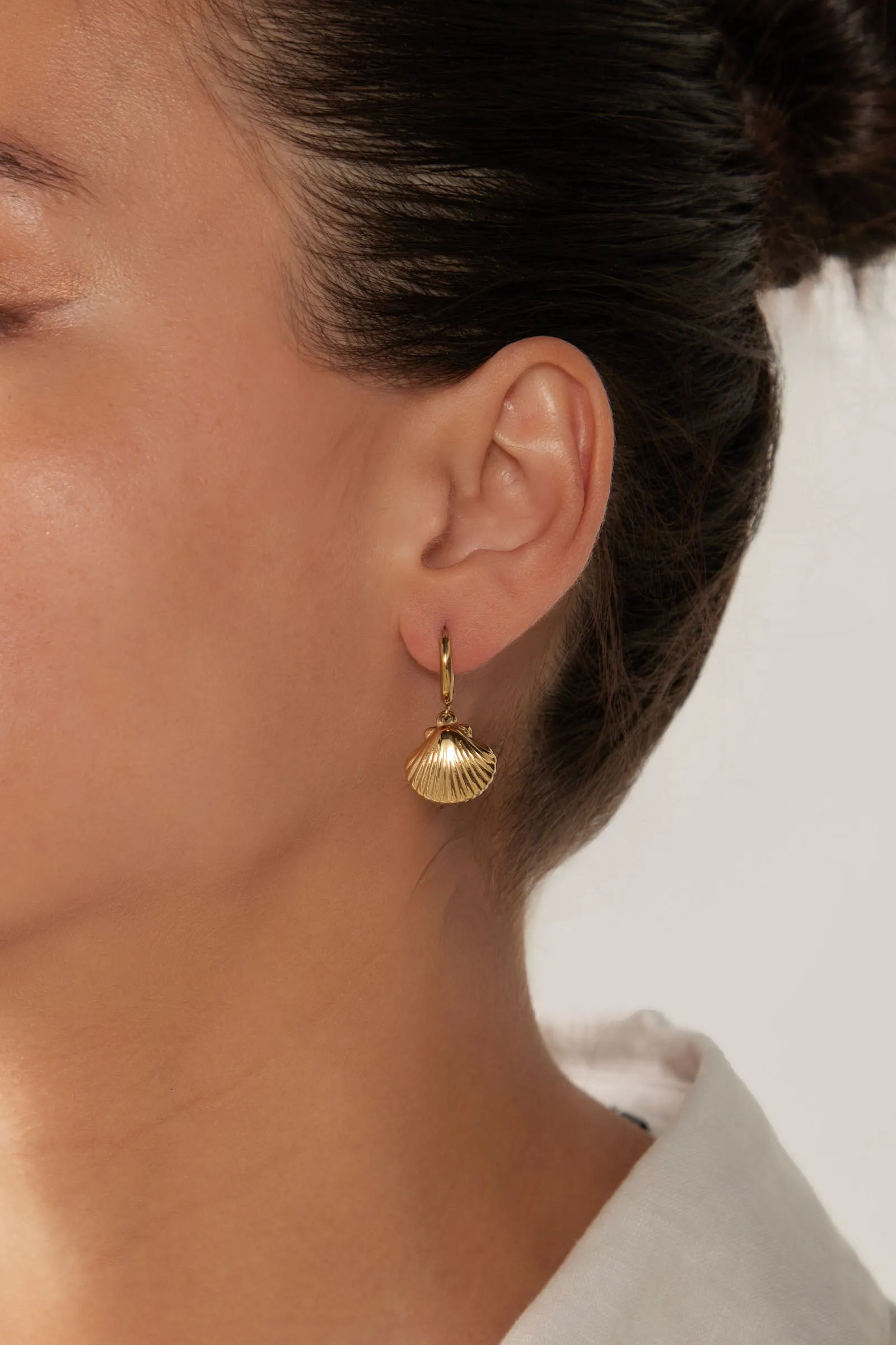 Heritage Earring - Gold Shell