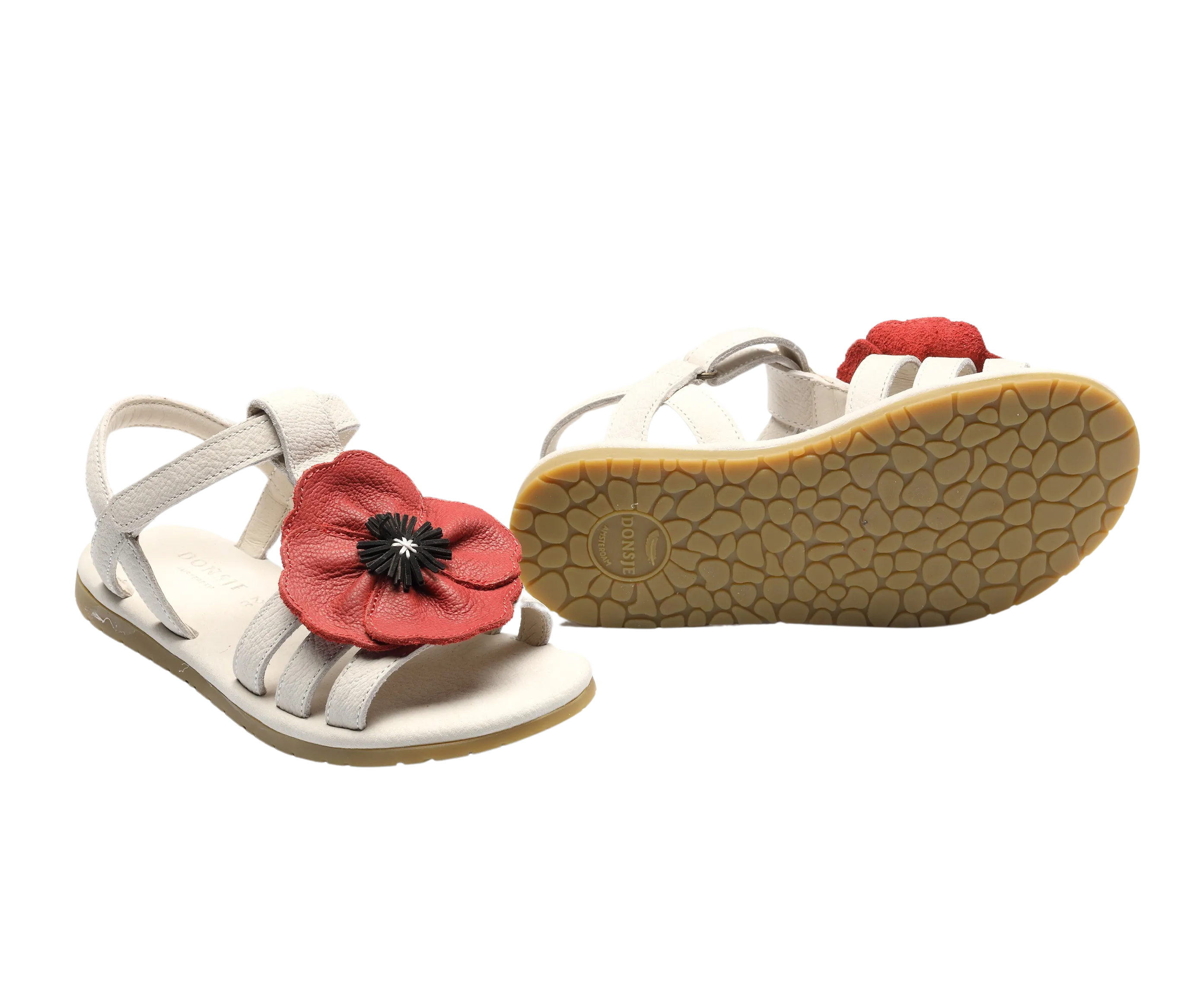 Iles Fields Sandals | Poppy | Red Clay Leather