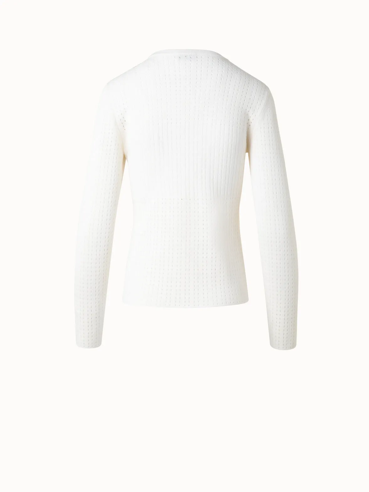 Knit Sweater in Silk Cotton Ajour