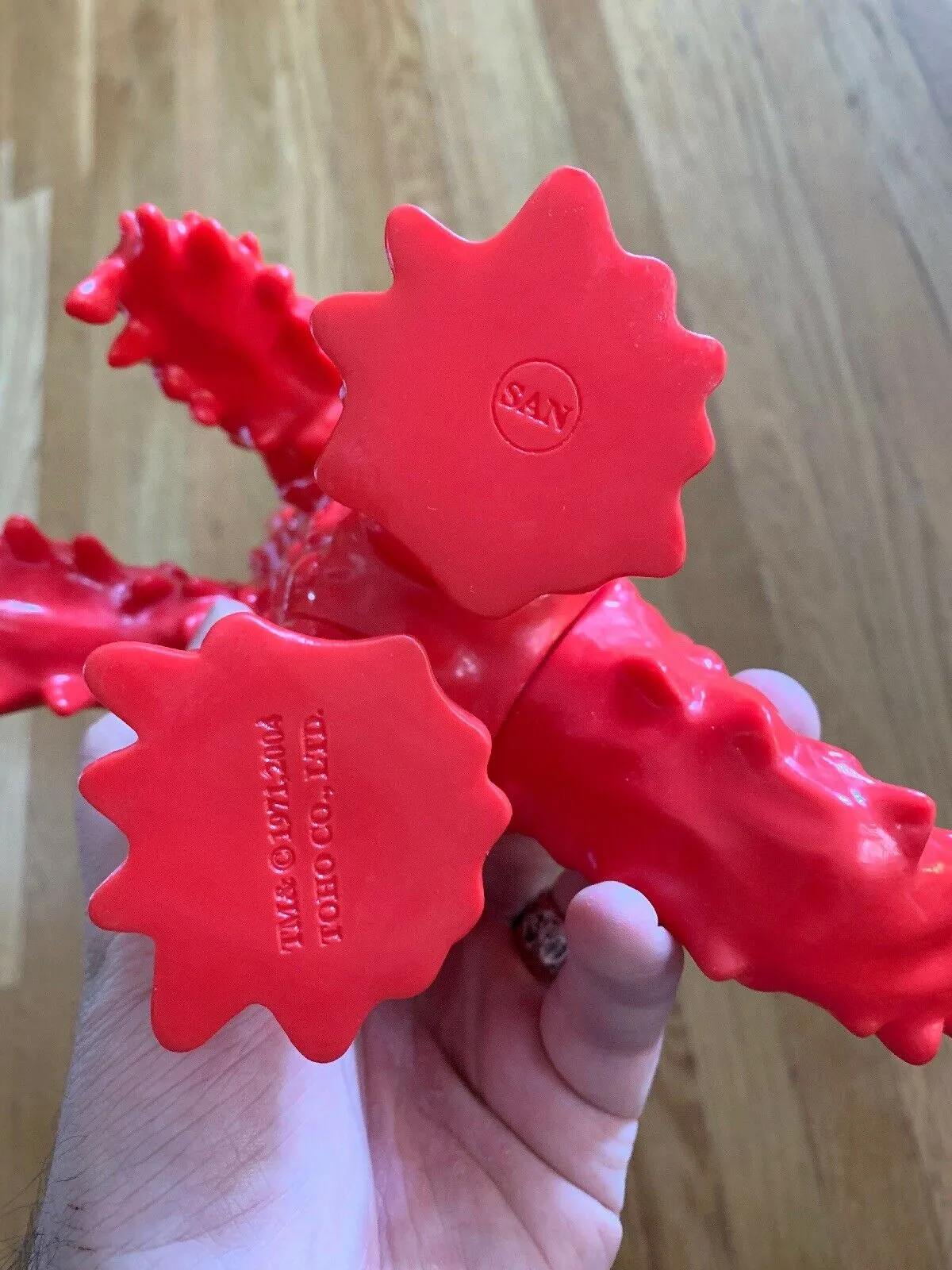 Marusan Hedorah Smog Monster Retro Sofubi Unpainted Red Sofvi Godzilla Kaiju Soft Vinyl Figure