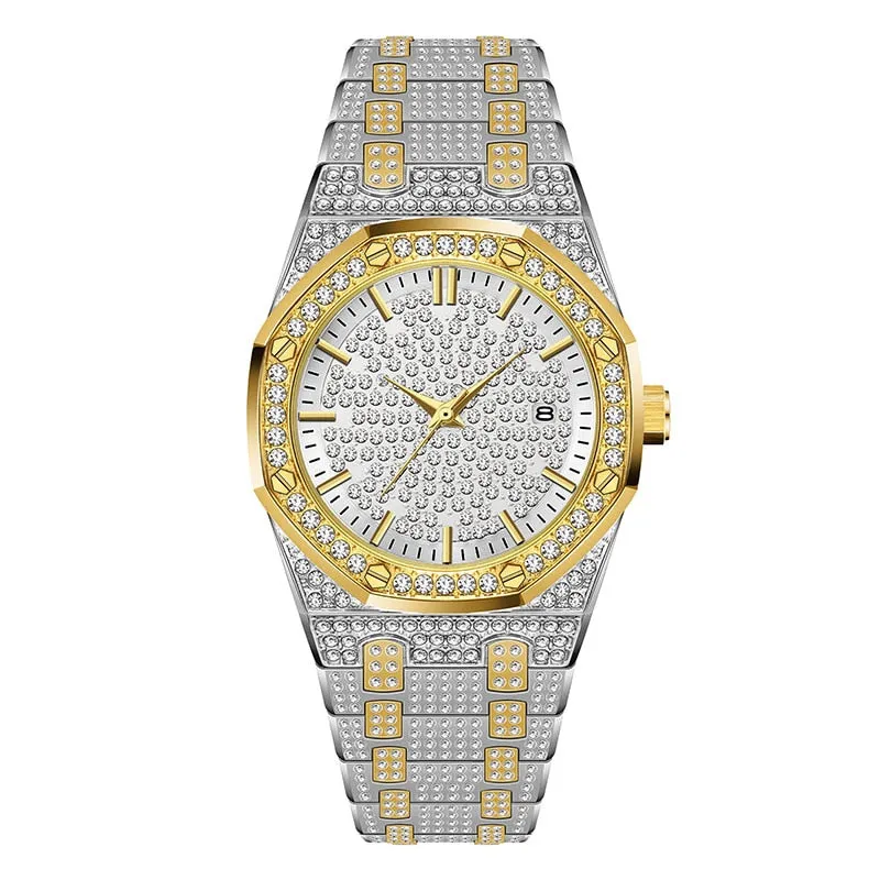 Men Luxury Brand Diamond Watches