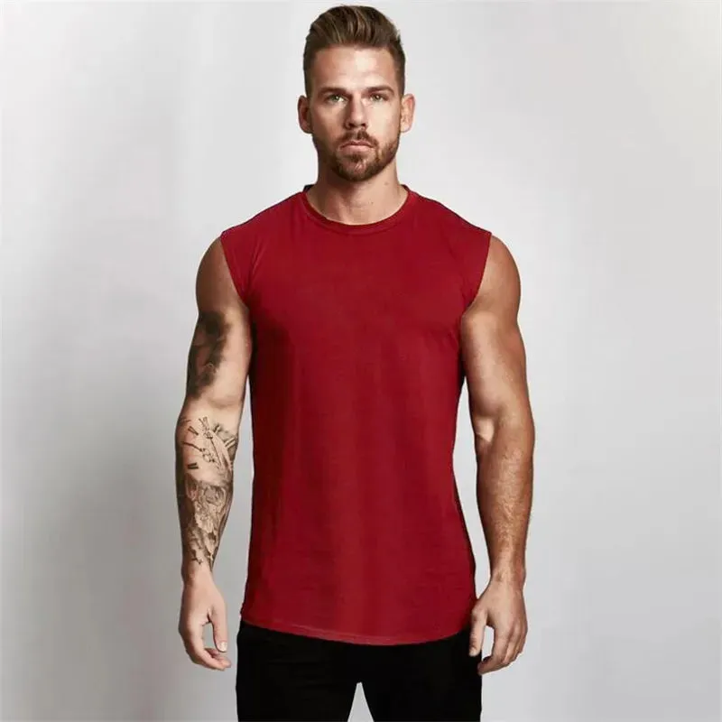 Muscleguy Brand Gyms  Workout Sleeveless Shirt