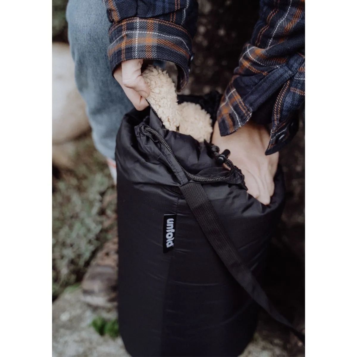 Outdoor-Kuscheldecke Schwarz