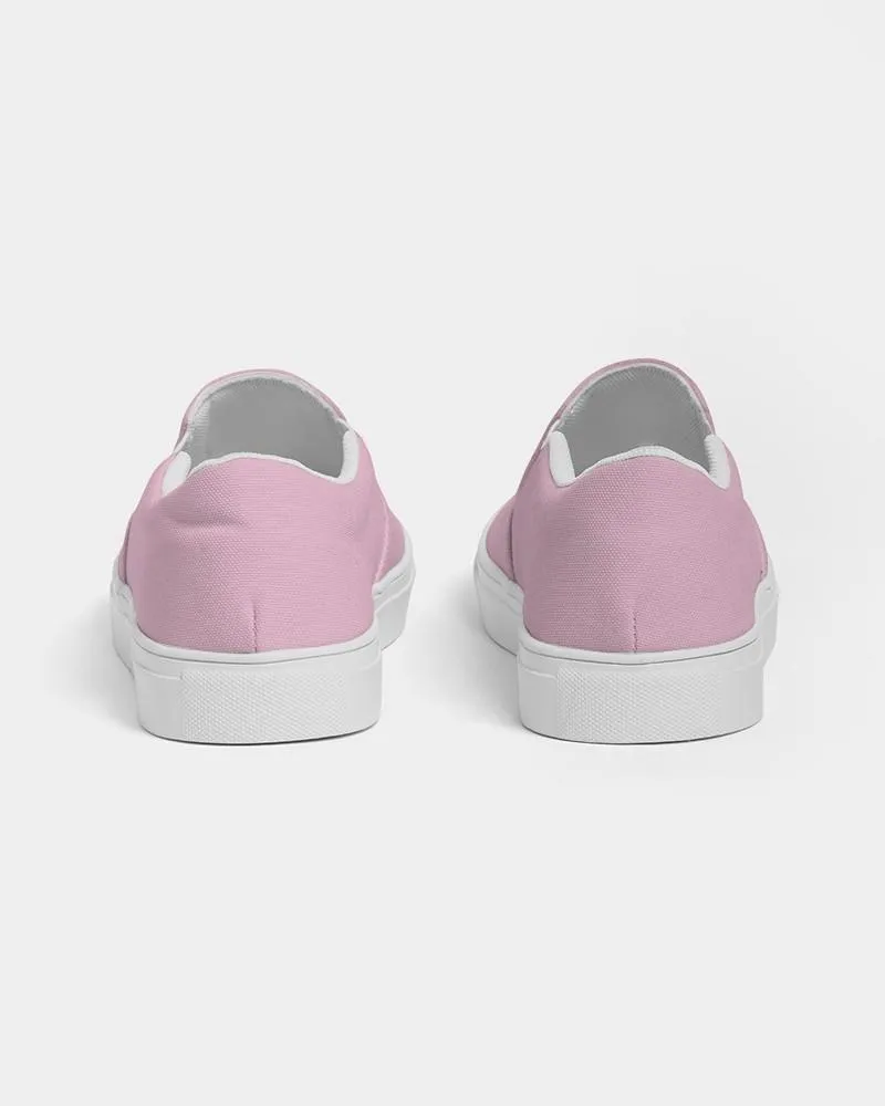 Pale Pastel Magenta Slip-On Canvas Sneakers | Men's | Bright Pale Pastel Magenta | C0M30Y0K0
