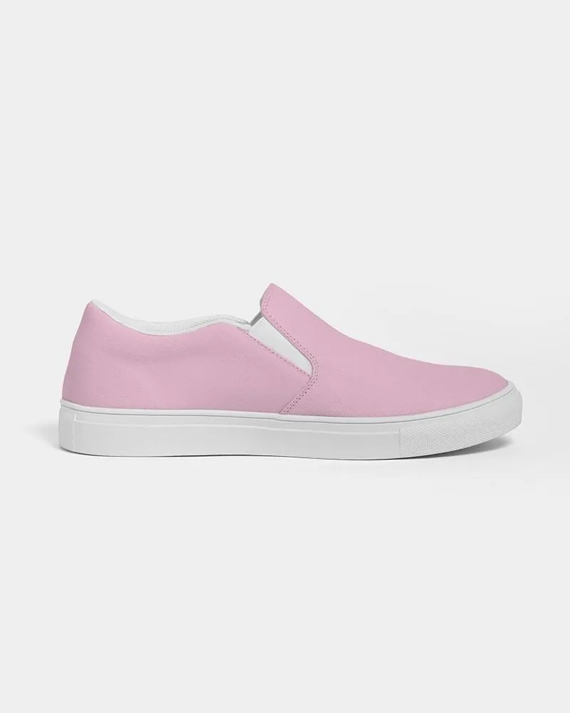 Pale Pastel Magenta Slip-On Canvas Sneakers | Men's | Bright Pale Pastel Magenta | C0M30Y0K0