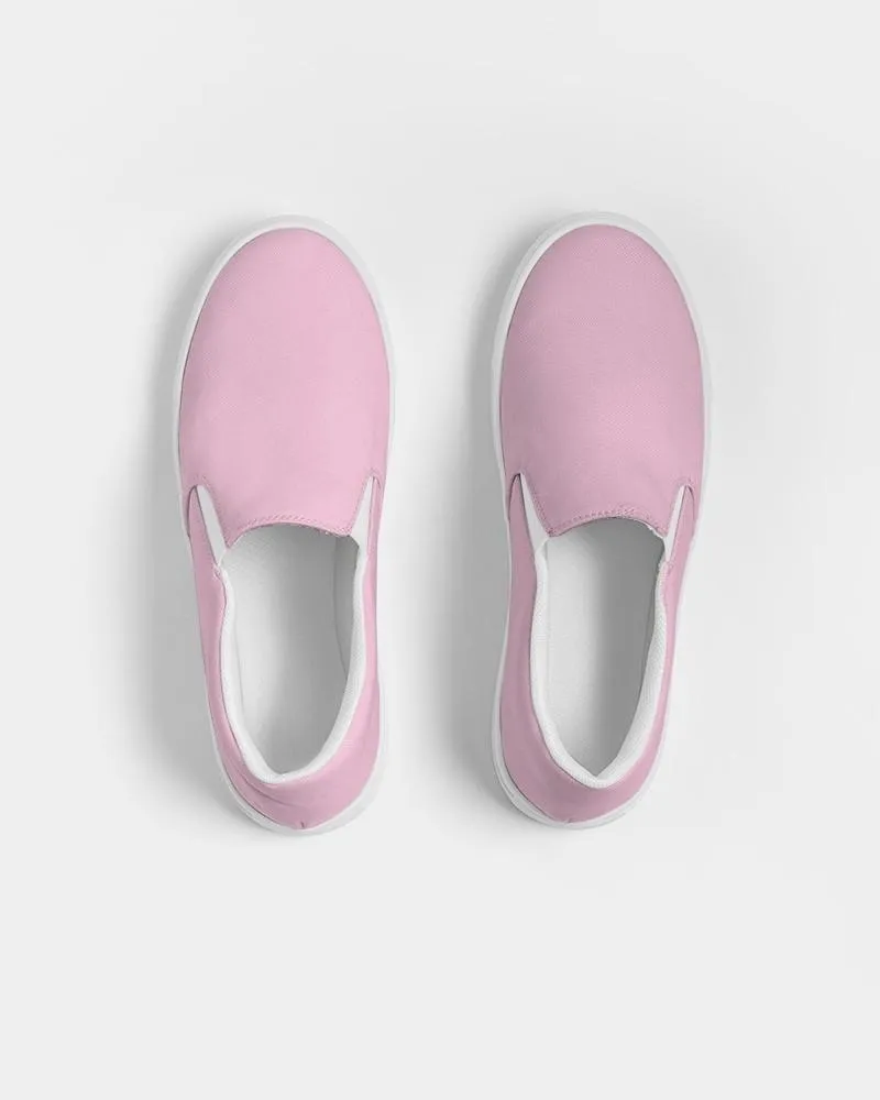 Pale Pastel Magenta Slip-On Canvas Sneakers | Men's | Bright Pale Pastel Magenta | C0M30Y0K0