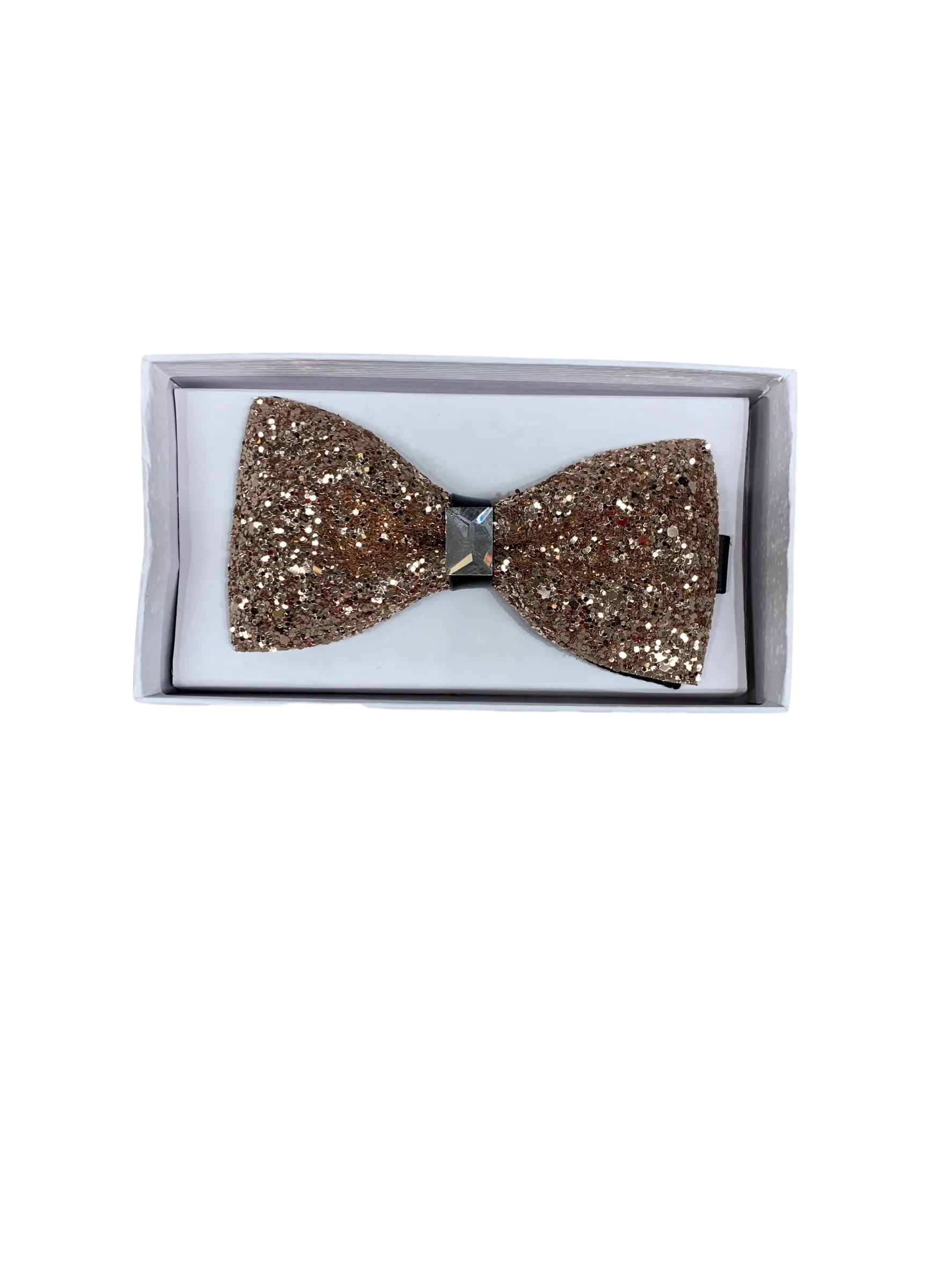 Rose Gold Rhinestone Bowtie Brand Q