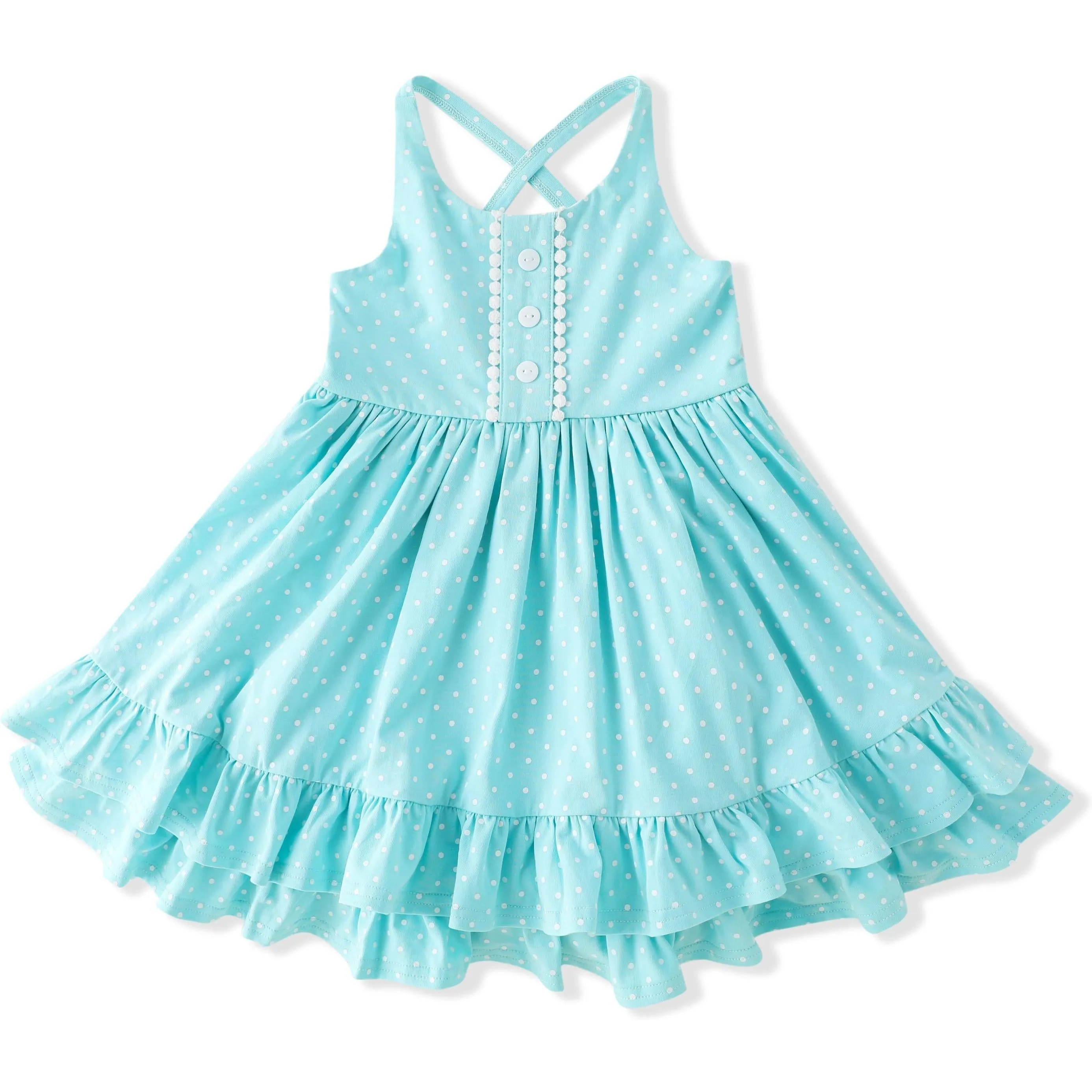 Swoon Baby Clothing Sea Breeze Bloom Dottie Dress