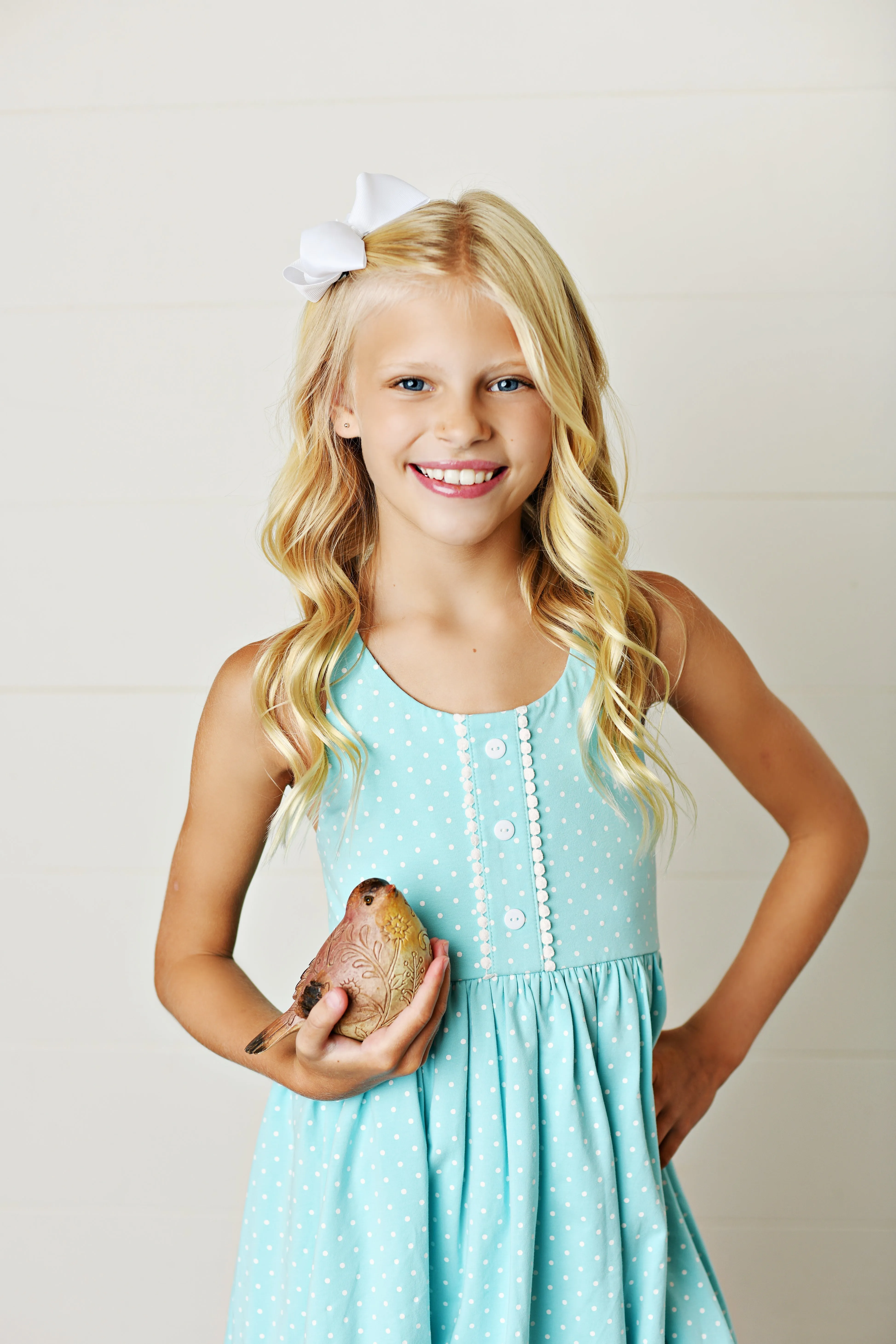 Swoon Baby Clothing Sea Breeze Bloom Dottie Dress