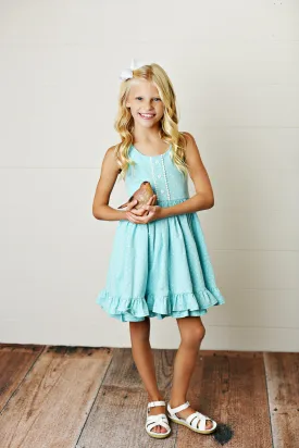 Swoon Baby Clothing Sea Breeze Bloom Dottie Dress