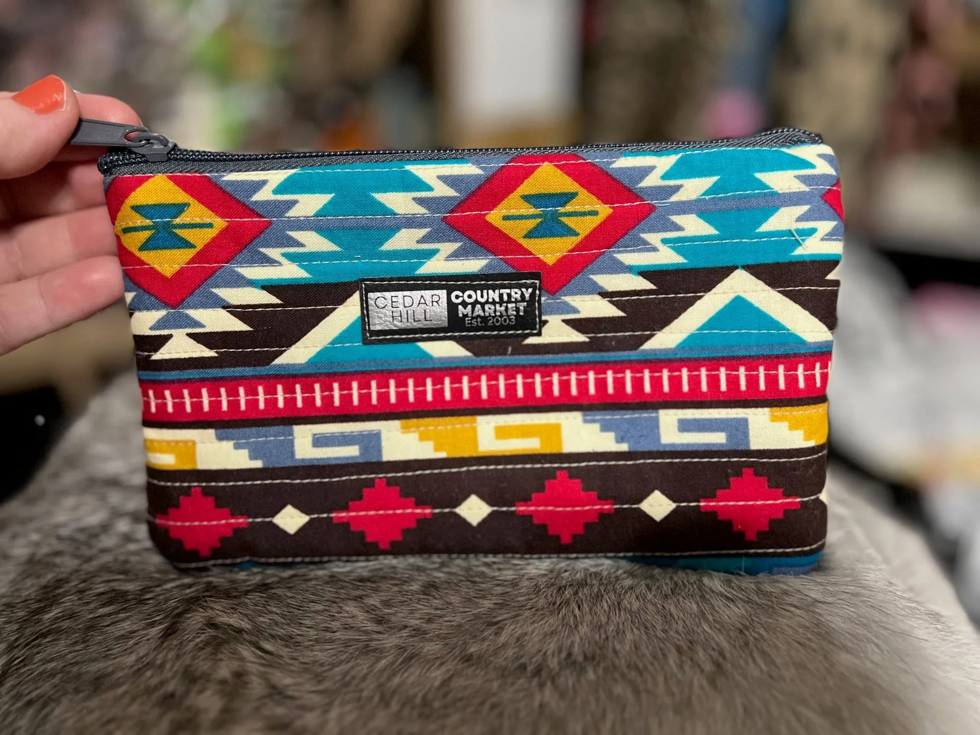 Western Inspired Makeup Bags - Set of 3