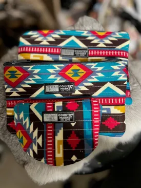 Western Inspired Makeup Bags - Set of 3